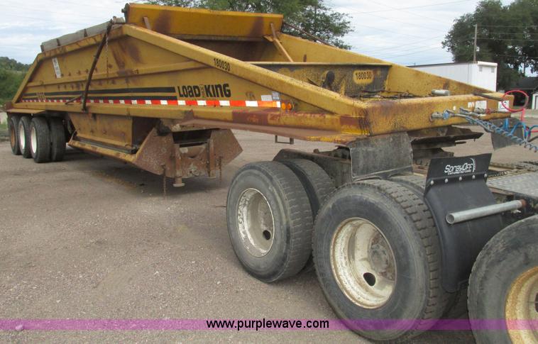 image for item G9988 1989 Load King 1827 belly dump trailer