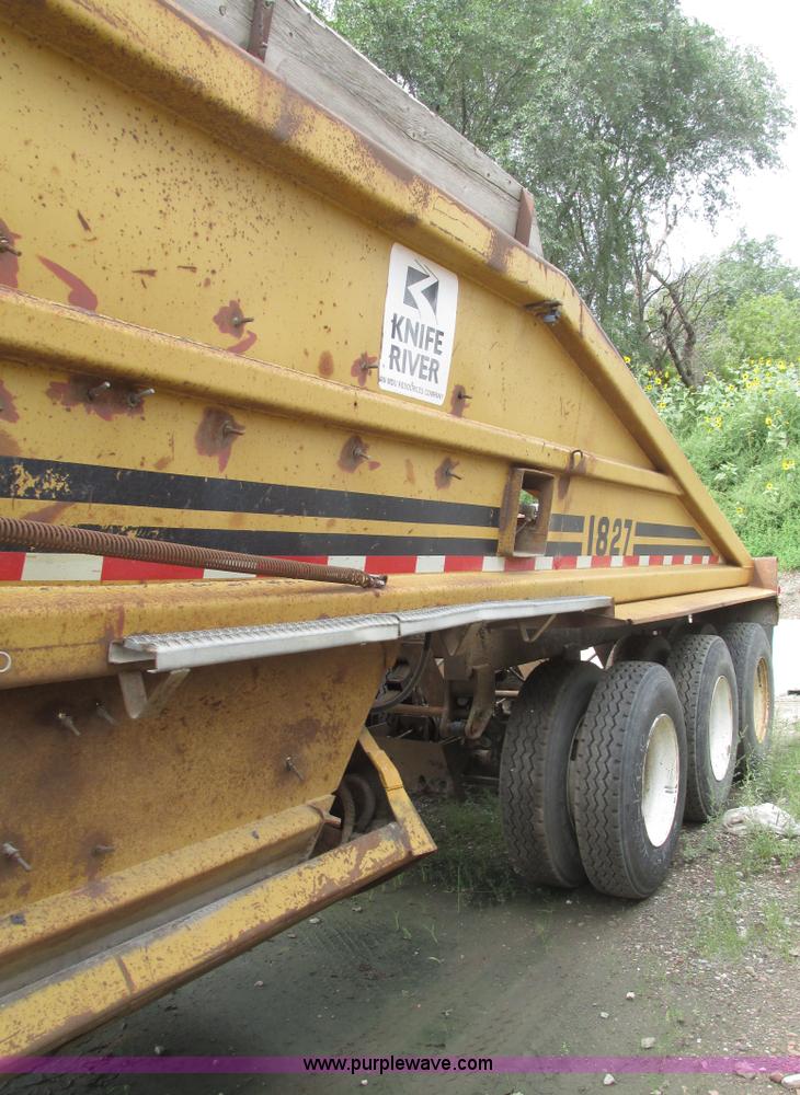 image for item G9988 1989 Load King 1827 belly dump trailer