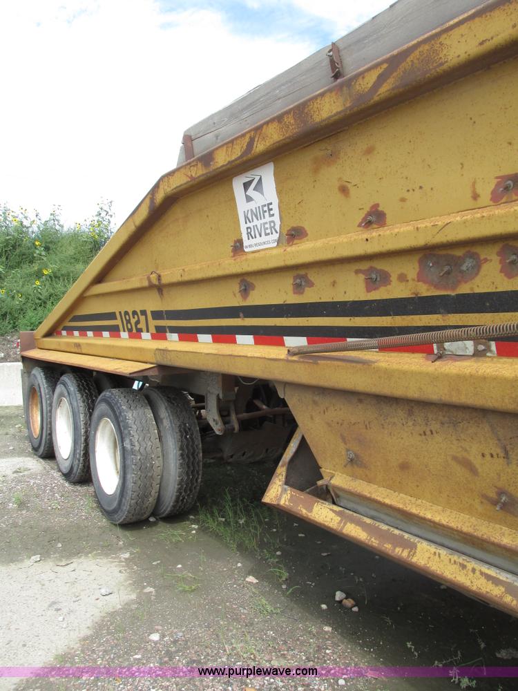 image for item G9988 1989 Load King 1827 belly dump trailer