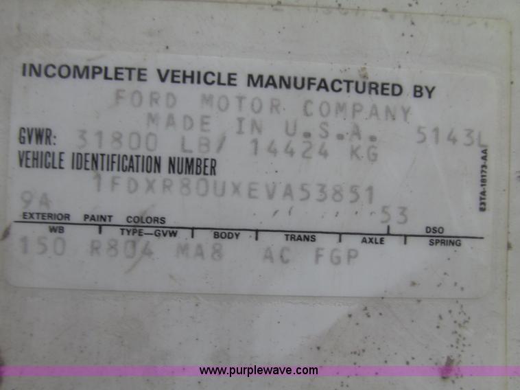 image for item G9989 1984 Ford 8000 dump truck