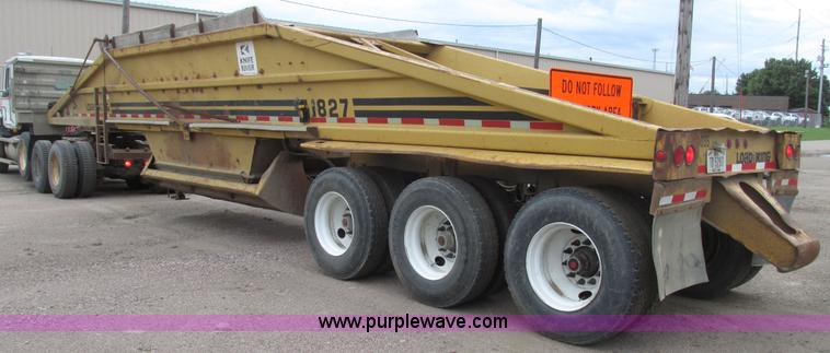 image for item G9990 1987 Load King 1827 belly dump trailer
