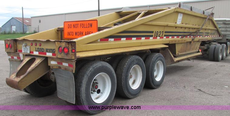 image for item G9990 1987 Load King 1827 belly dump trailer
