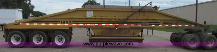 image for item G9990 1987 Load King 1827 belly dump trailer