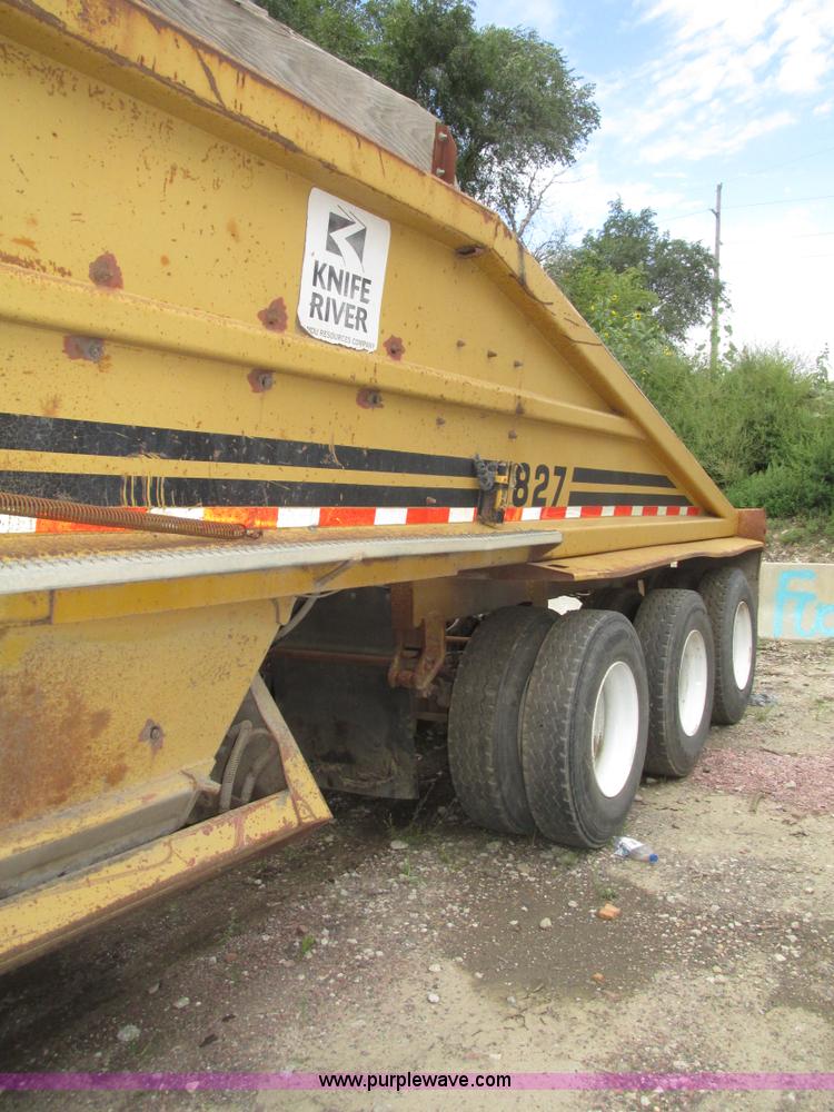 image for item G9990 1987 Load King 1827 belly dump trailer