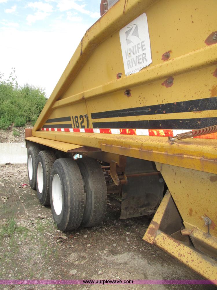 image for item G9990 1987 Load King 1827 belly dump trailer