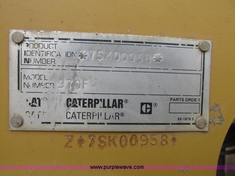 image for item G9994 1998 Caterpillar 970F wheel loader