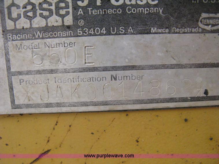 image for item H5253 1993 Case 550E long track dozer