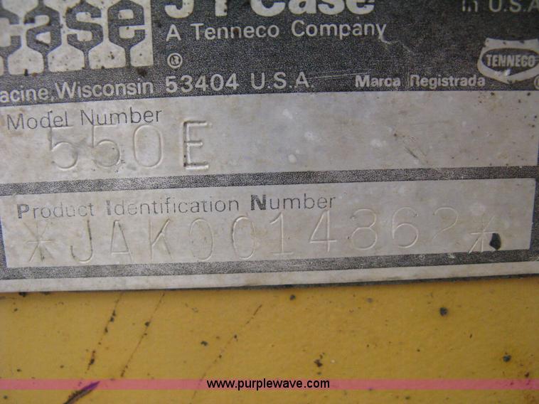 image for item H5253 1993 Case 550E long track dozer