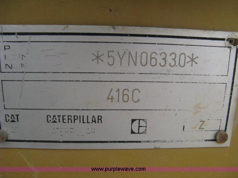 image for item H5257 1998 Caterpillar 416C backhoe
