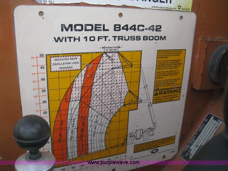 image for item H5262 1997 Lull 844C-42 Highlander telehandler