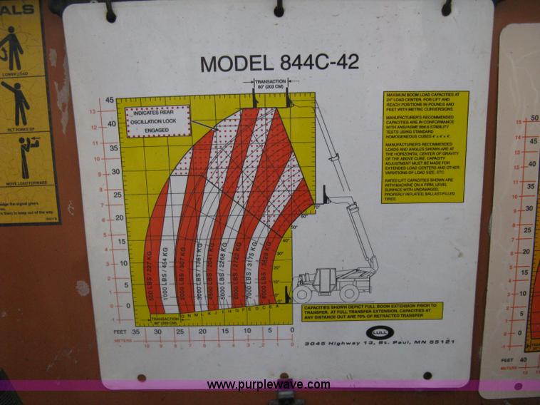 image for item H5263 1998 Lull 844C-42 Highlander telehandler