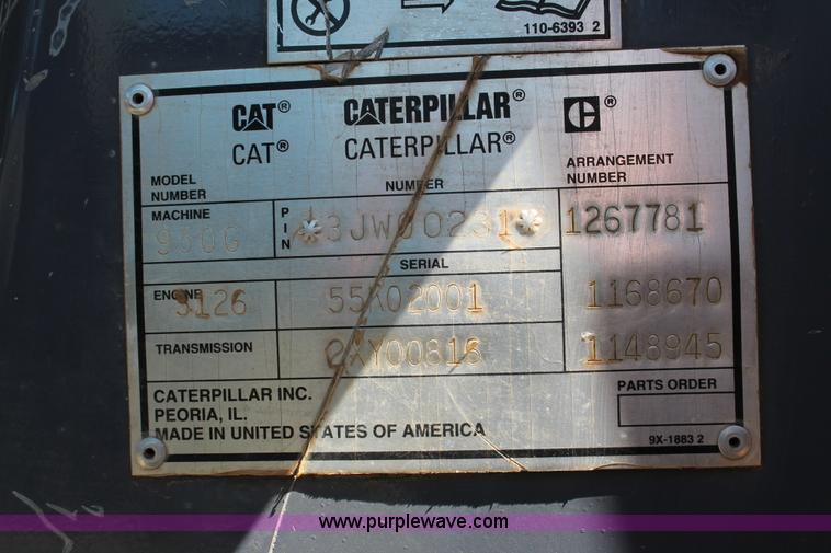 image for item H5609 1998 Caterpillar 950G wheel loader