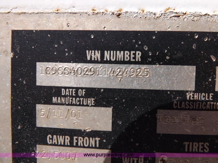 image for item H9145 2001 Corn Belt bottom dump trailer