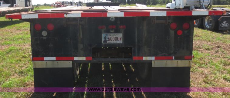 image for item I2232 1981 shop built double drop semi trailer