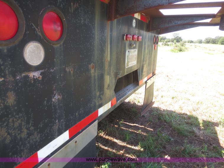 image for item I2232 1981 shop built double drop semi trailer