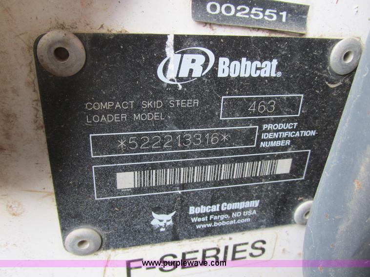 image for item I6099 2004 Bobcat 463F skid steer
