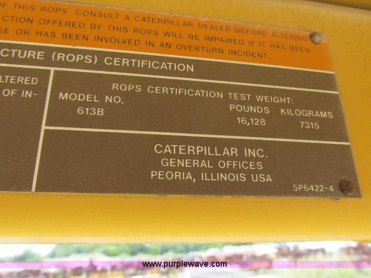 image for item I6145 1979 Caterpillar 613B elevating scraper