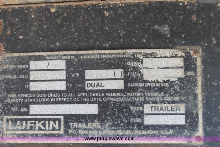 image for item I7258 2000 Lufkin Ultra-Light dump trailer