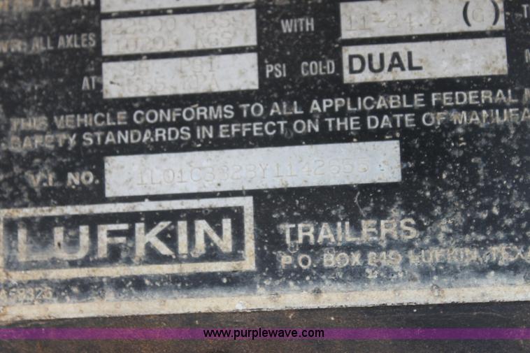 image for item I7258 2000 Lufkin Ultra-Light dump trailer