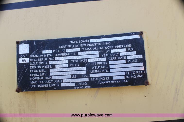 image for item I7259 1988 White WCA tank truck