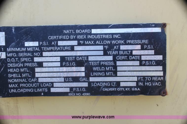 image for item I7259 1988 White WCA tank truck