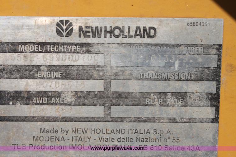 image for item I7262 New Holland 555E backhoe