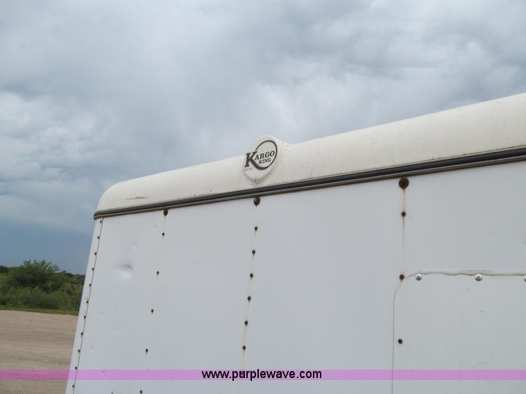 image for item J3419 1998 Kargo King enclosed trailer