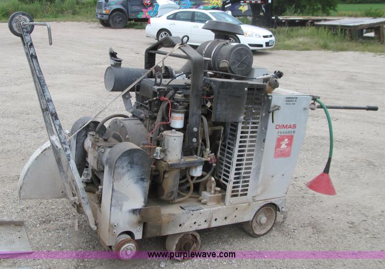 image for item J3420 2005 Dumas F566000 walk behind concrete saw