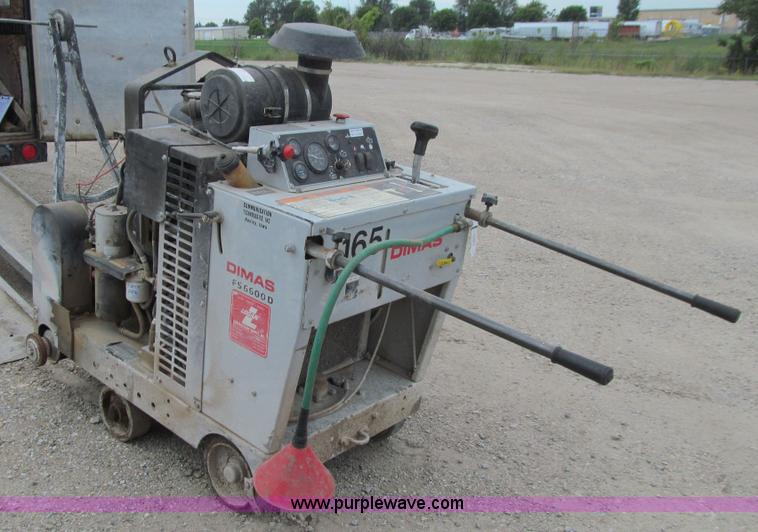 image for item J3420 2005 Dumas F566000 walk behind concrete saw