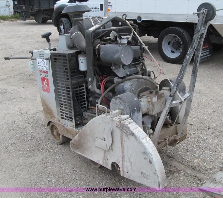 image for item J3420 2005 Dumas F566000 walk behind concrete saw