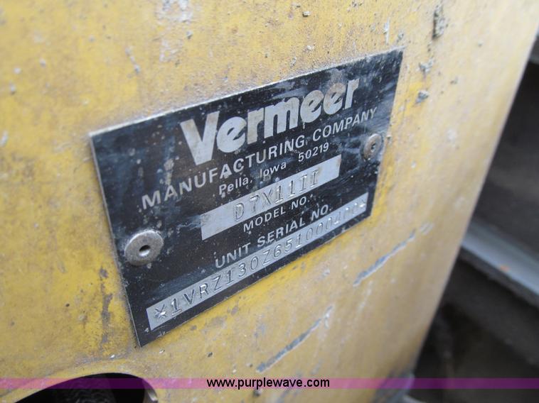 image for item J3437 2005 Vermeer D7X11 Series II Navigator directional boring machine