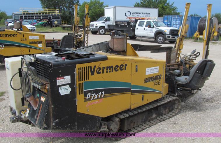 image for item J3438 2005 Vermeer D7X11 Series II Navigator directional boring machine
