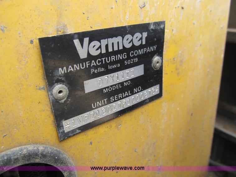 image for item J3438 2005 Vermeer D7X11 Series II Navigator directional boring machine