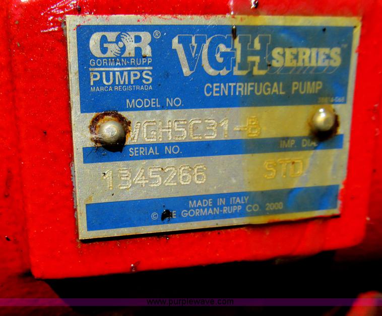 image for item E4946 Gorman Rupp VGH5C31-B dewatering pump