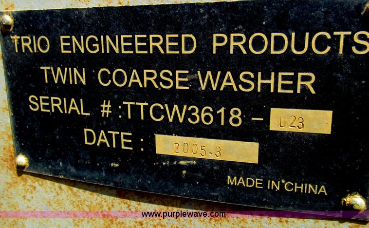 image for item E4951 2005 Trio twin paddle coarse washer