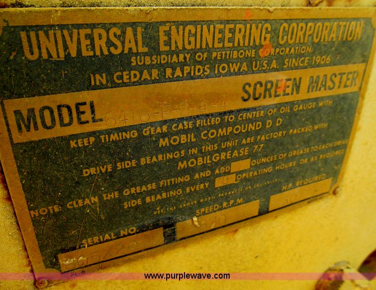 image for item E4952 Universal 1800P wash plant