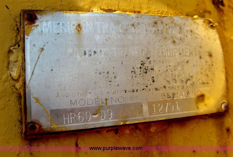 image for item E4960 1958 Caterpillar D9D dozer