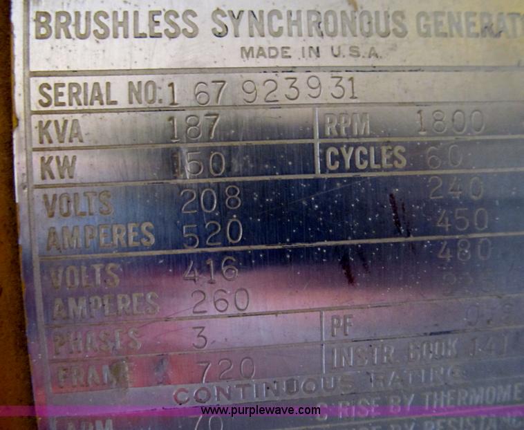 image for item E4972 Bemac generator