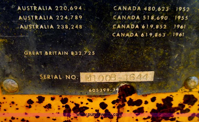 image for item E4974 1966 Allis-Chalmers M100B motor grader