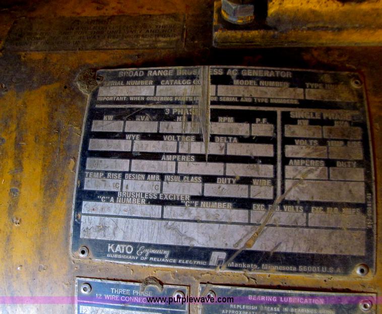 image for item E4983 Kato 200 kW generator