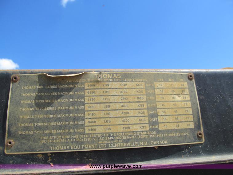 image for item J3445 1995 Thomas A506/T233HD skid steer