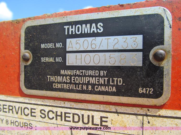 image for item J3445 1995 Thomas A506/T233HD skid steer
