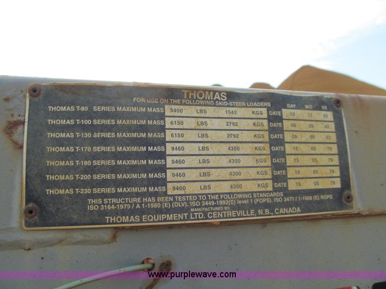 image for item J3446 1998 Thomas A50-T133 skid steer
