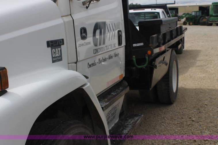 image for item AJ9378 1997 Freightliner FL70 flatbed truck