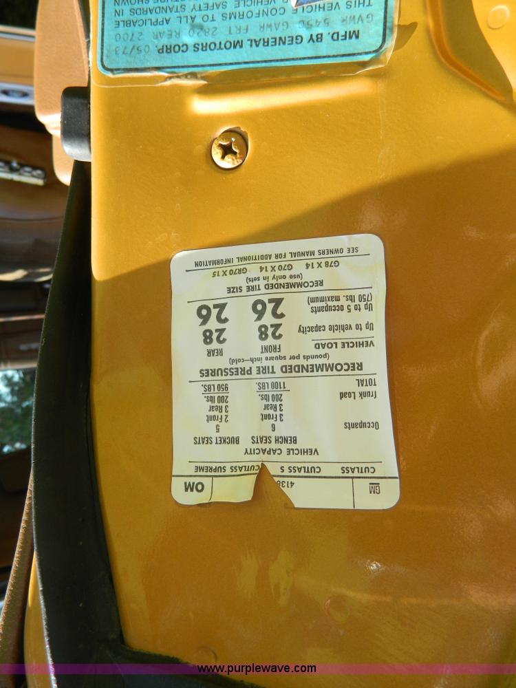 image for item AX9739 1973 Oldsmobile Cutlass Salon