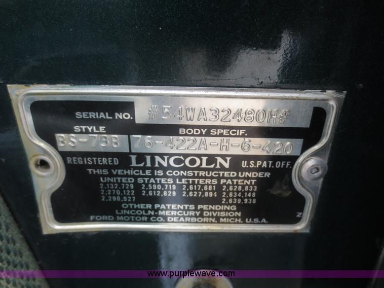 image for item D2146 1954 Lincoln Capri
