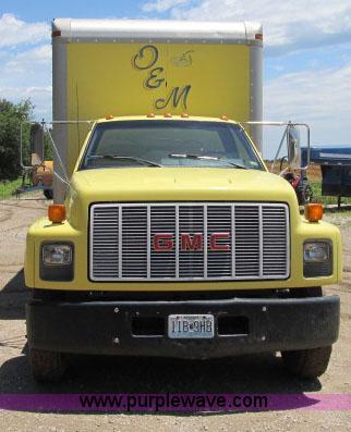 image for item F4940 1992 GMC TopKick box truck