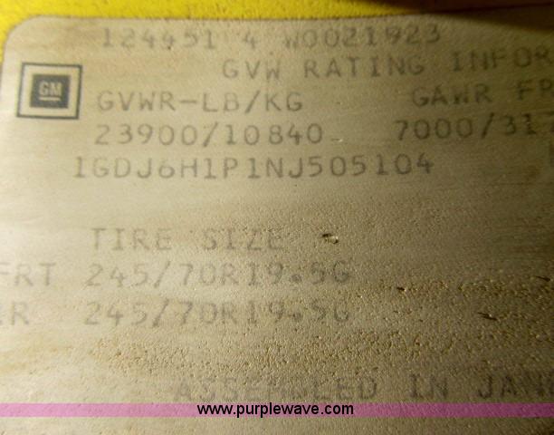 image for item F4940 1992 GMC TopKick box truck