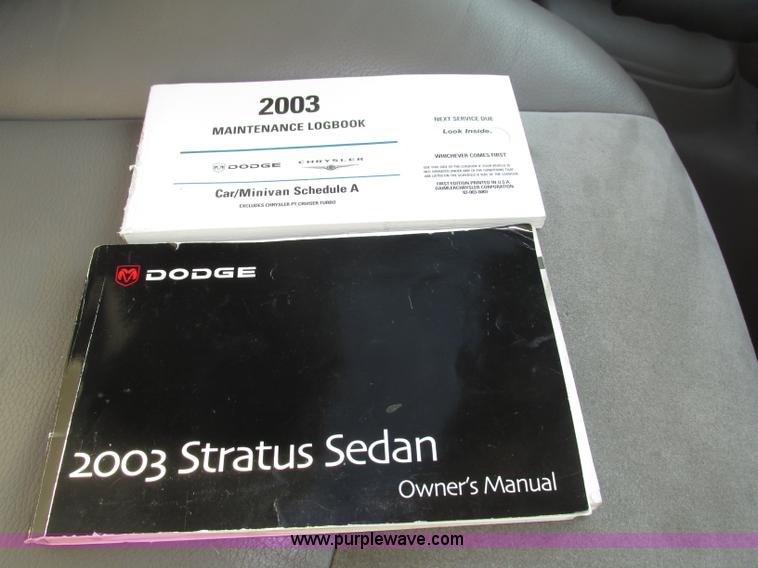 image for item F7462 2003 Dodge Stratus R/T