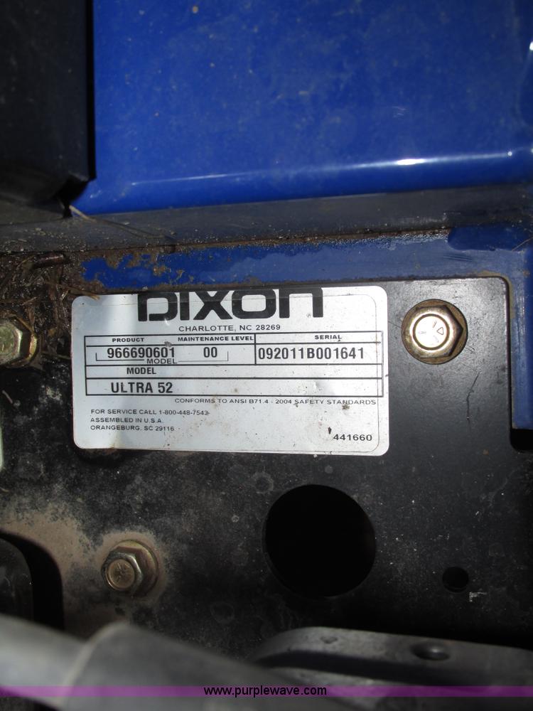 image for item G9960 2013 Dixon Ultra52 ZTR riding lawn mower